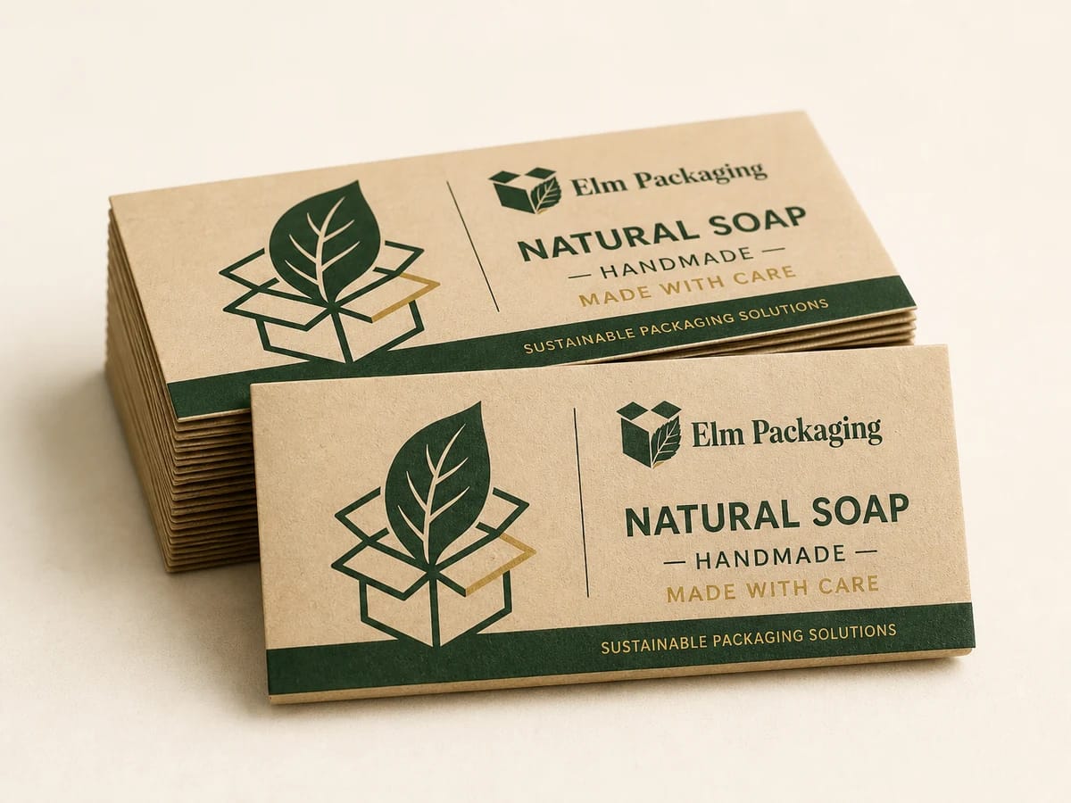 Custom custom soap bar labels packaging