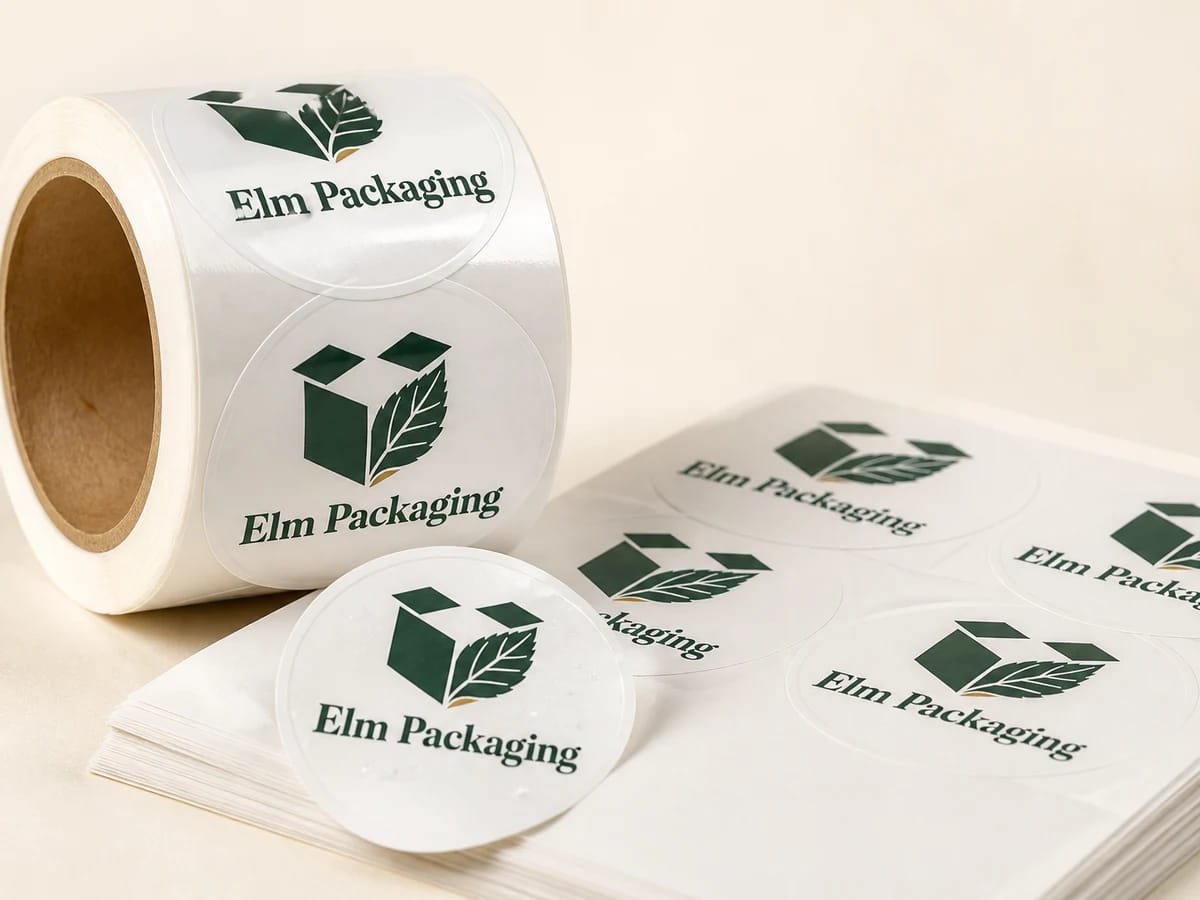 Custom custom waterproof labels packaging