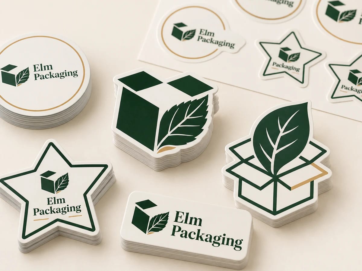 Custom custom die cut stickers packaging