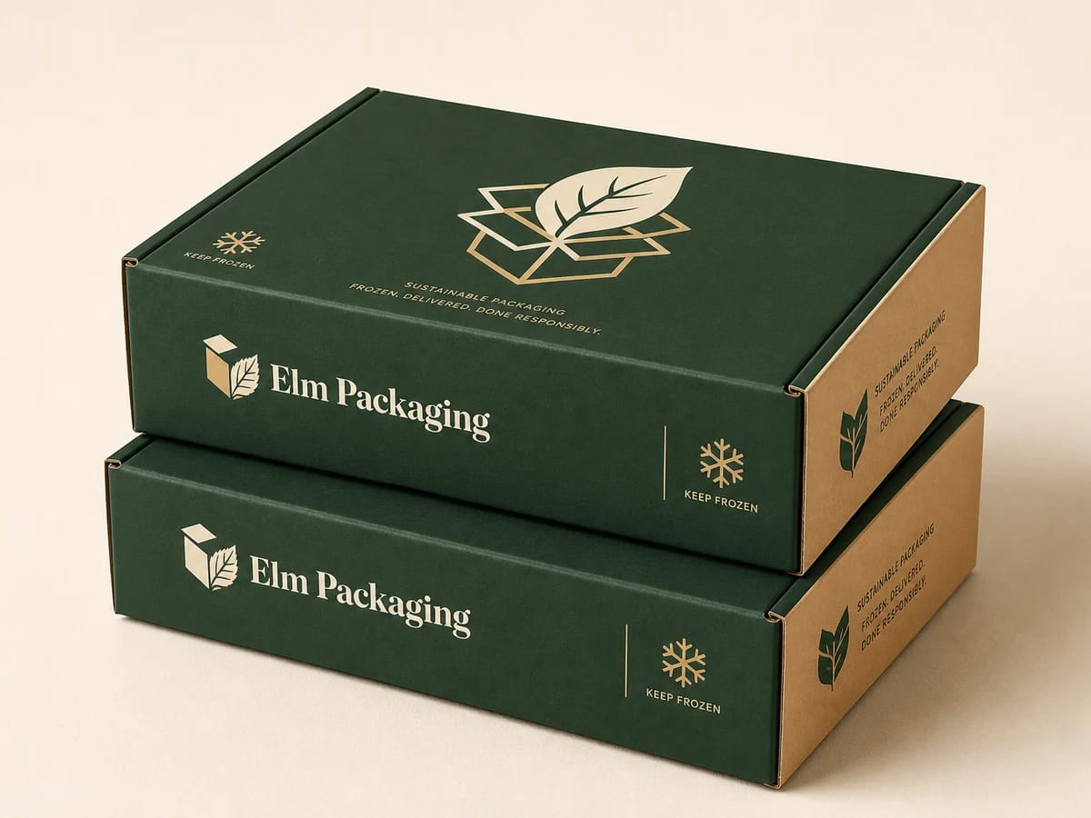 Custom custom frozen food boxes packaging
