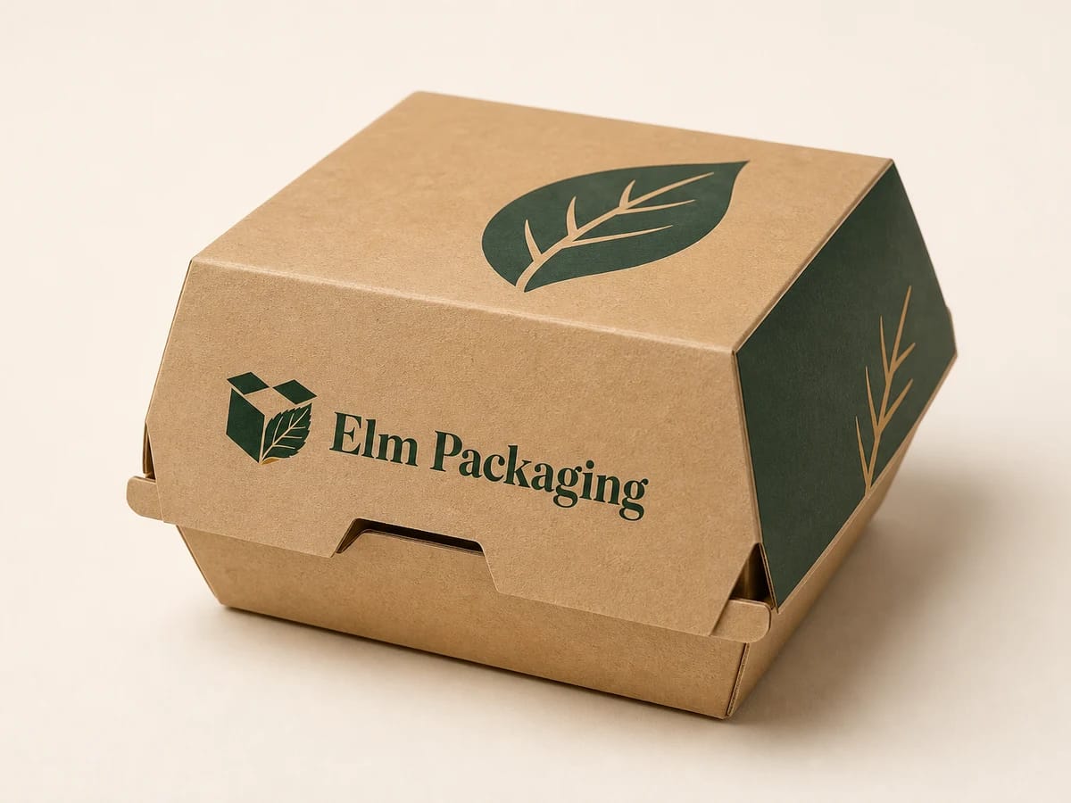 Custom custom kraft burger boxes packaging