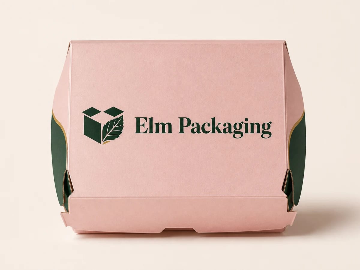 Custom custom pink burger boxes packaging
