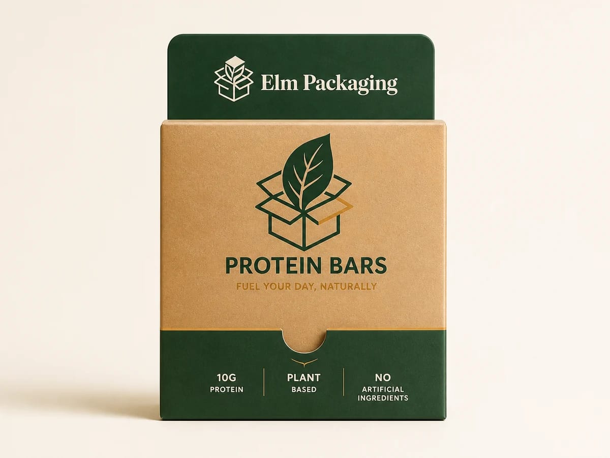 Custom custom protein bar boxes packaging