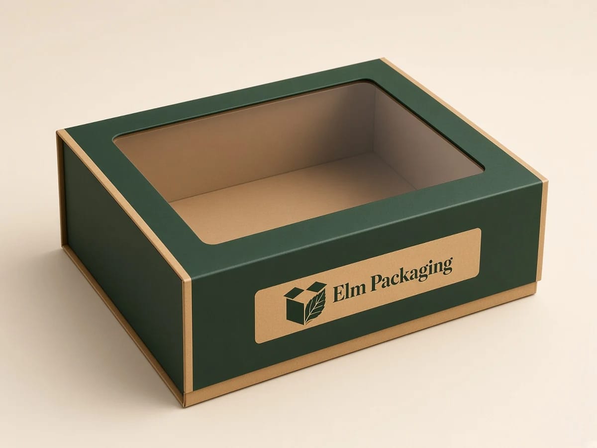 Custom custom gift boxes with window packaging