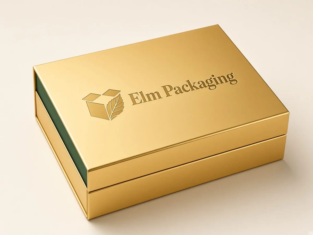 Custom custom gold magnetic gift boxes packaging