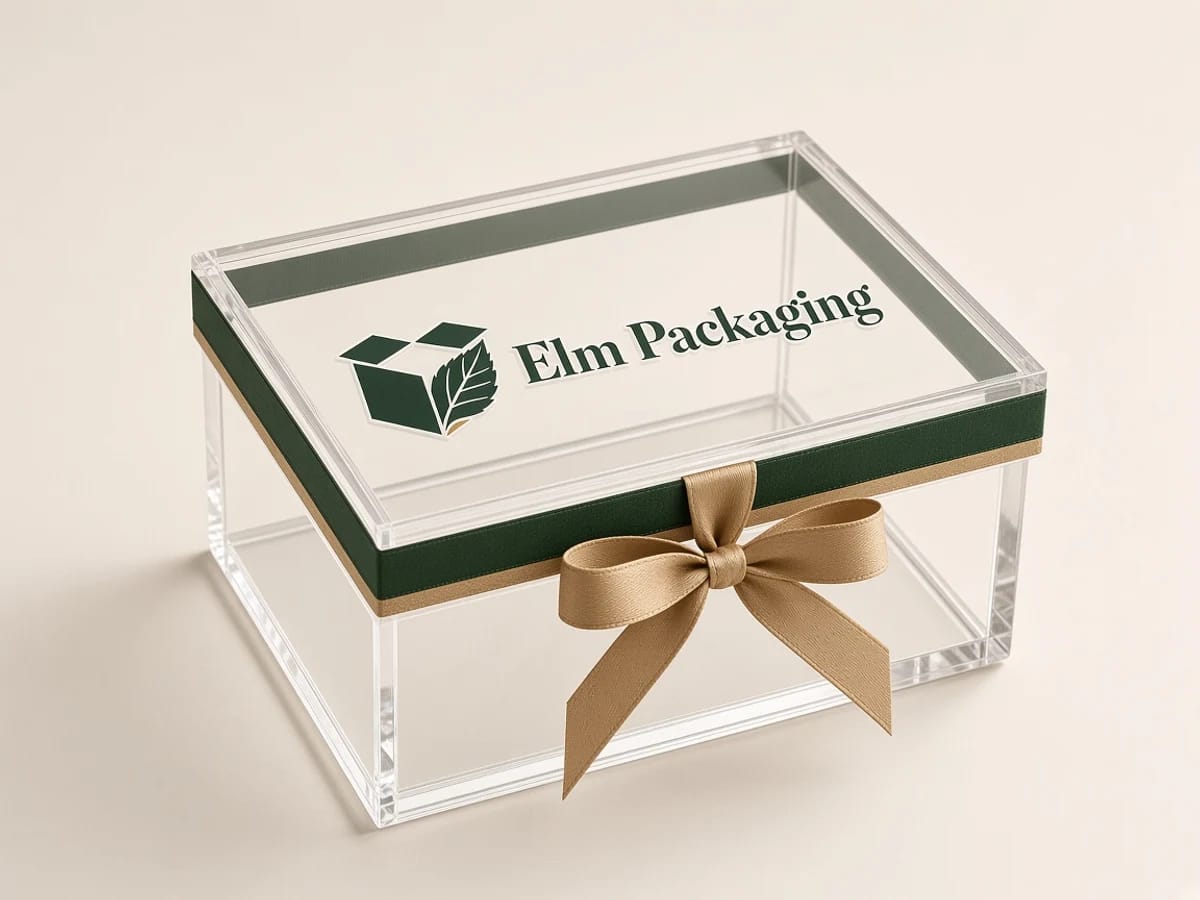 Custom custom transparent gift boxes packaging