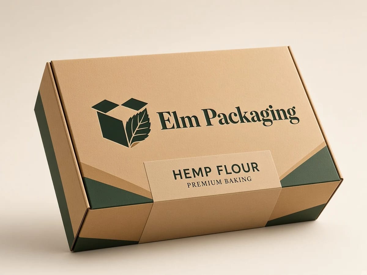 Custom custom hemp flour boxes packaging