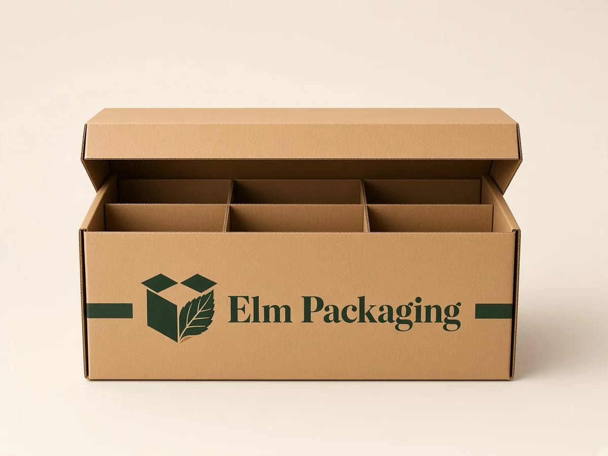 Custom custom kraft box with dividers packaging