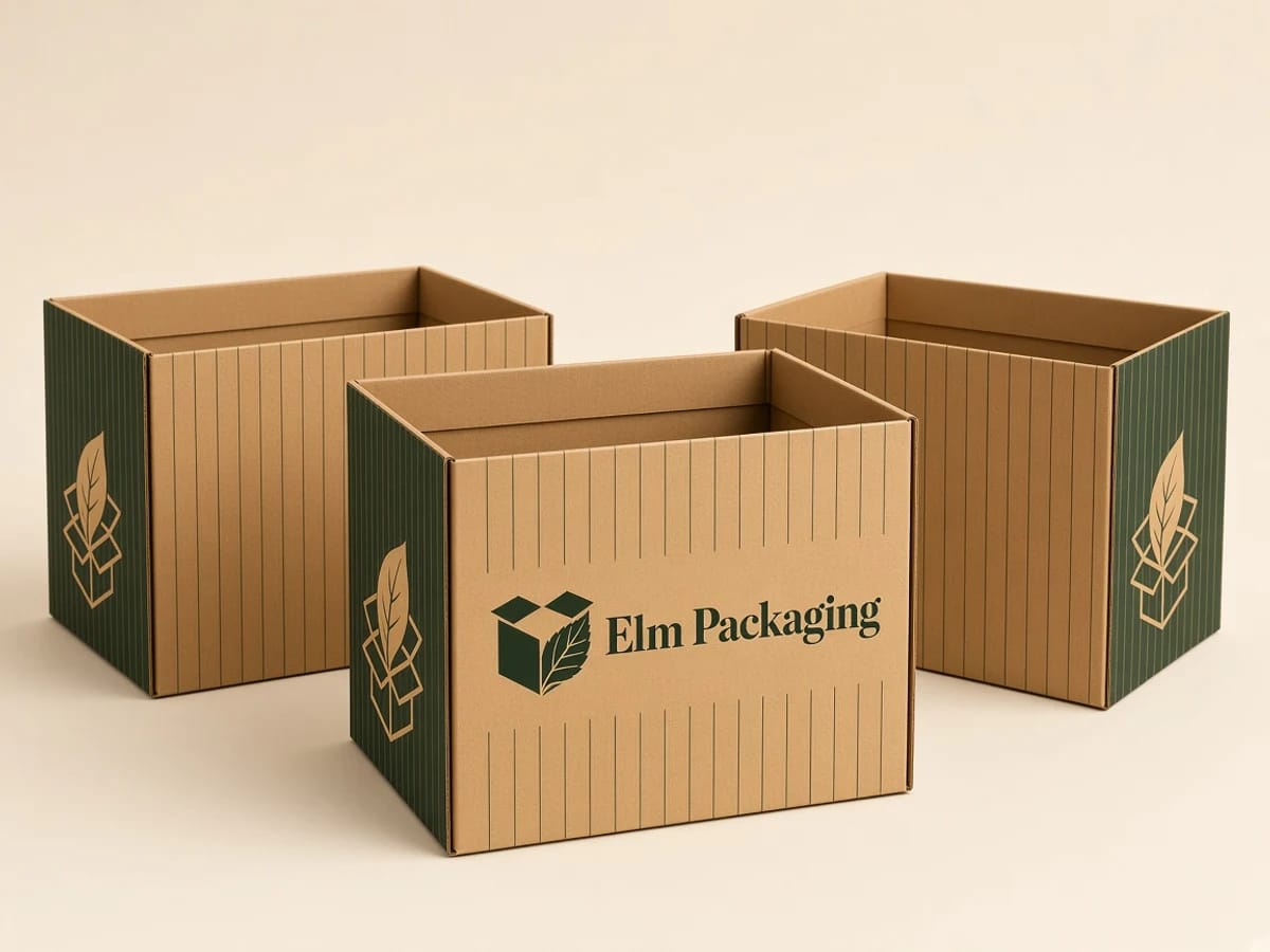 Custom custom kraft pinstripe gift boxes packaging