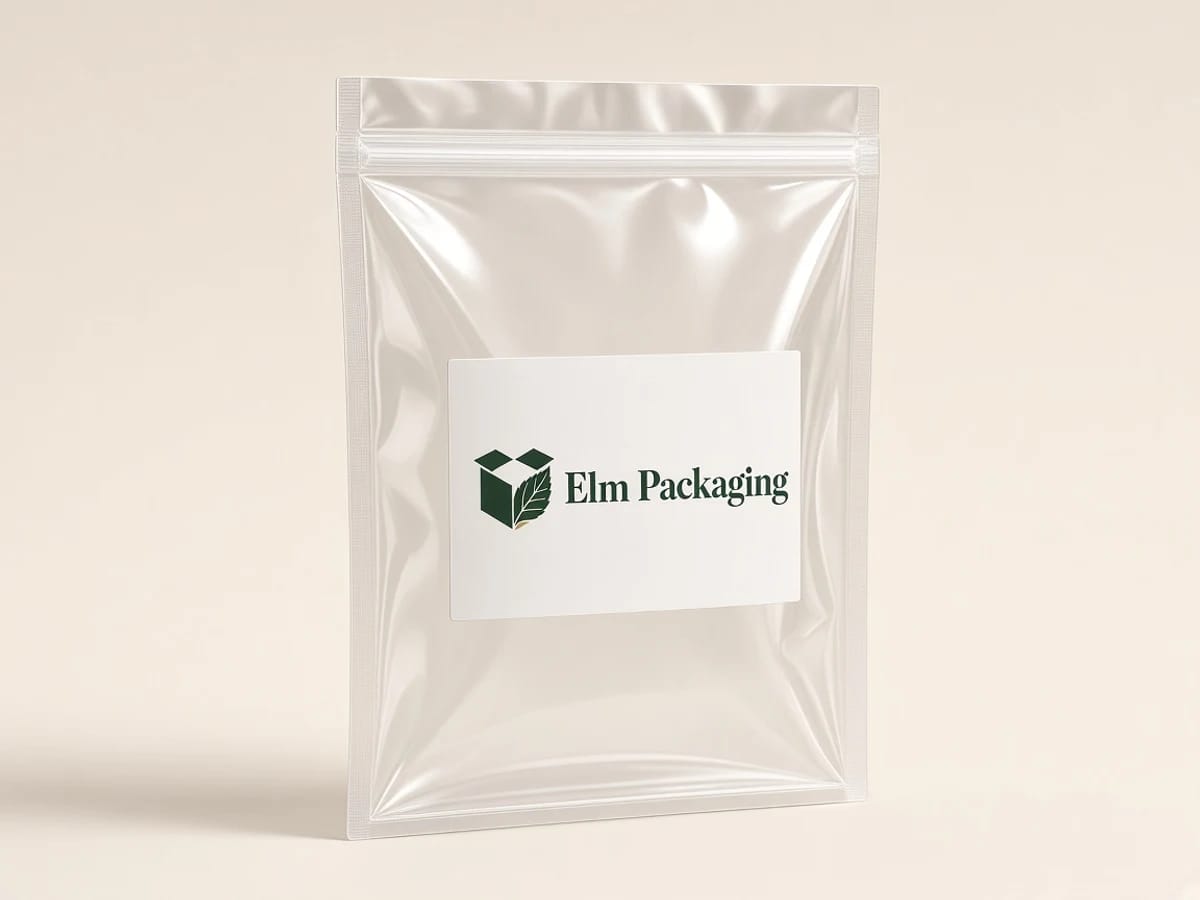 Custom custom clear mylar bags packaging