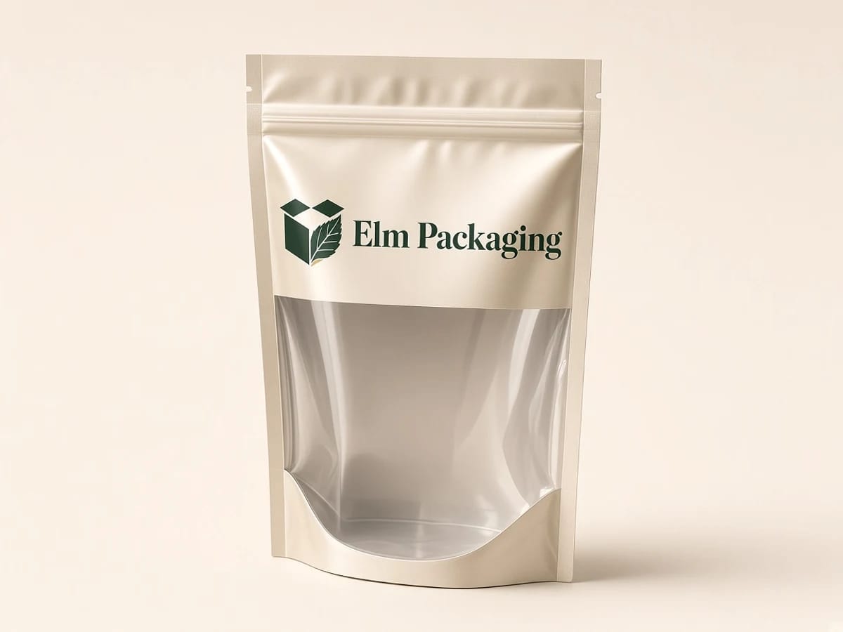 Custom custom window mylar bags packaging