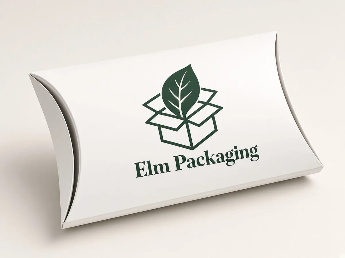 Custom custom white pillow boxes packaging