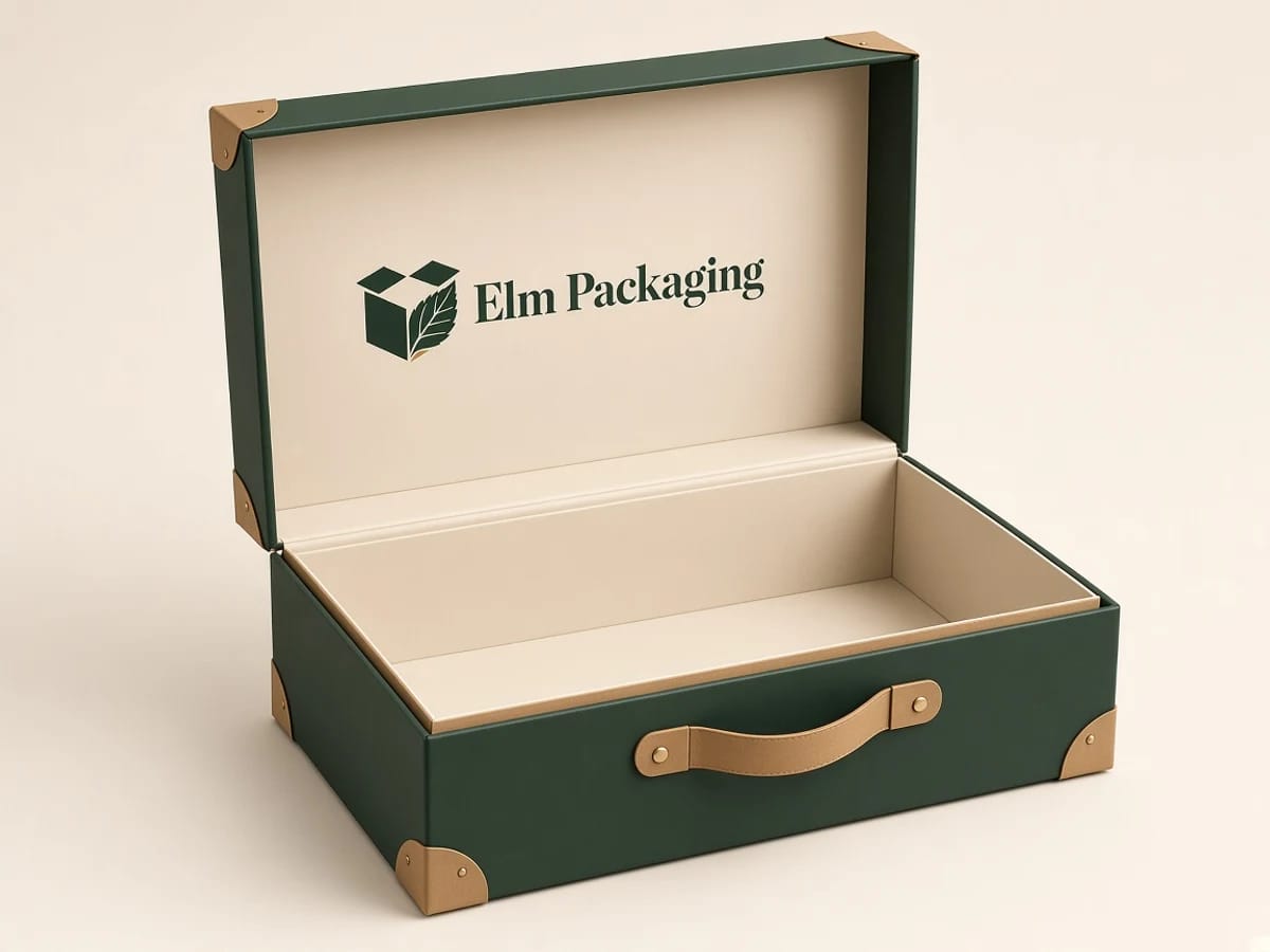 Custom custom suitcase boxes packaging