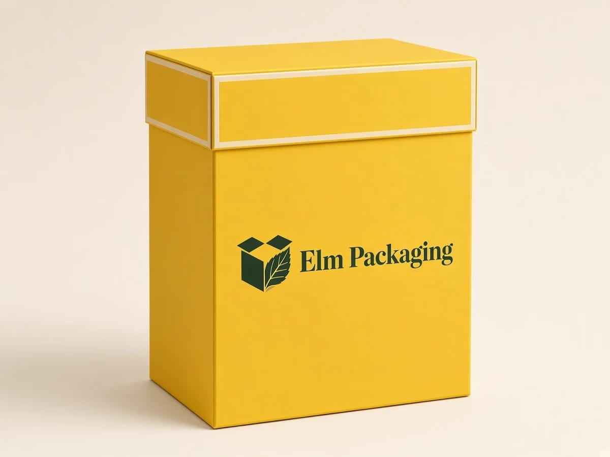 Custom custom yellow perfume boxes packaging