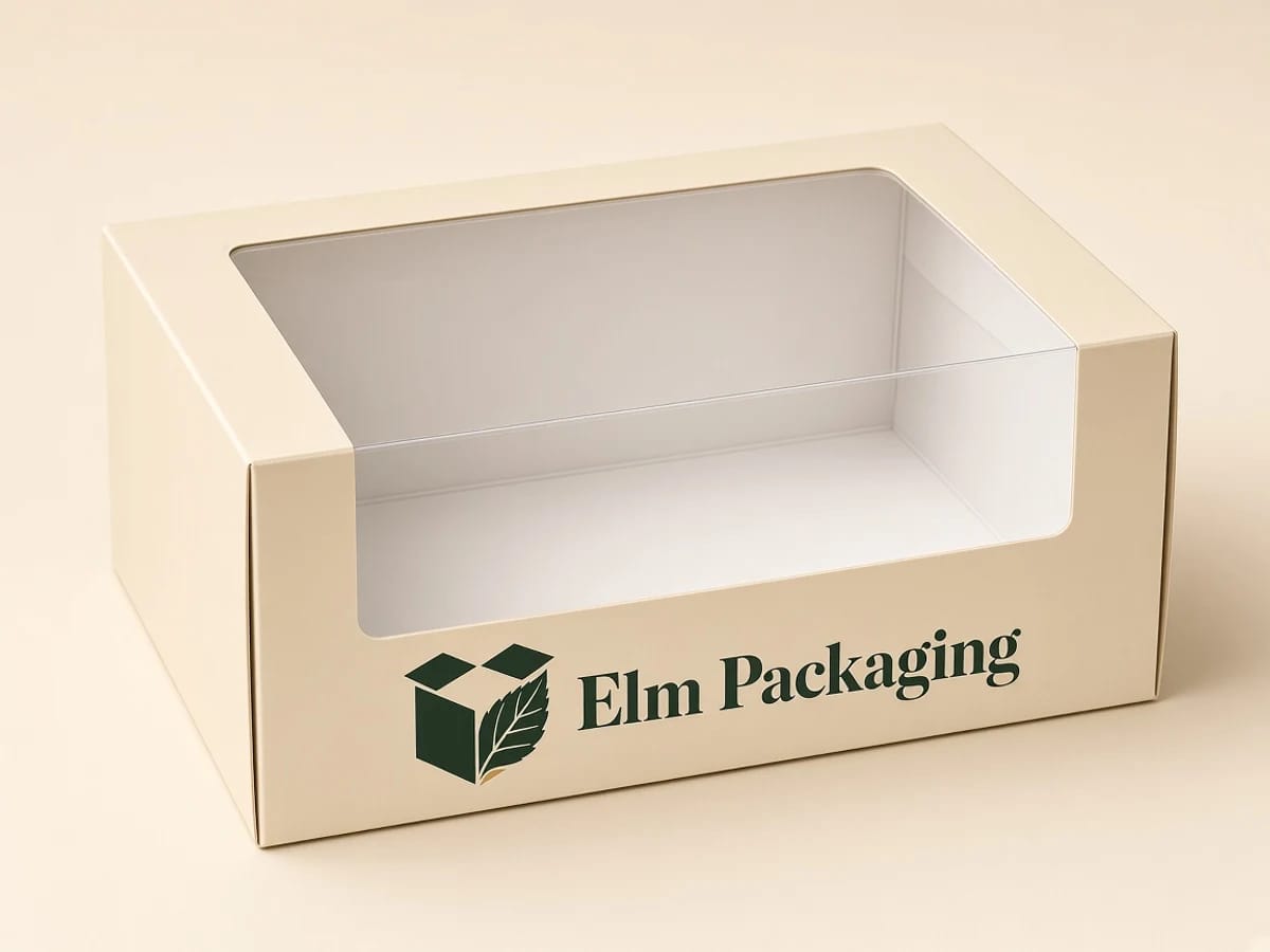 Custom custom cookie boxes with window packaging