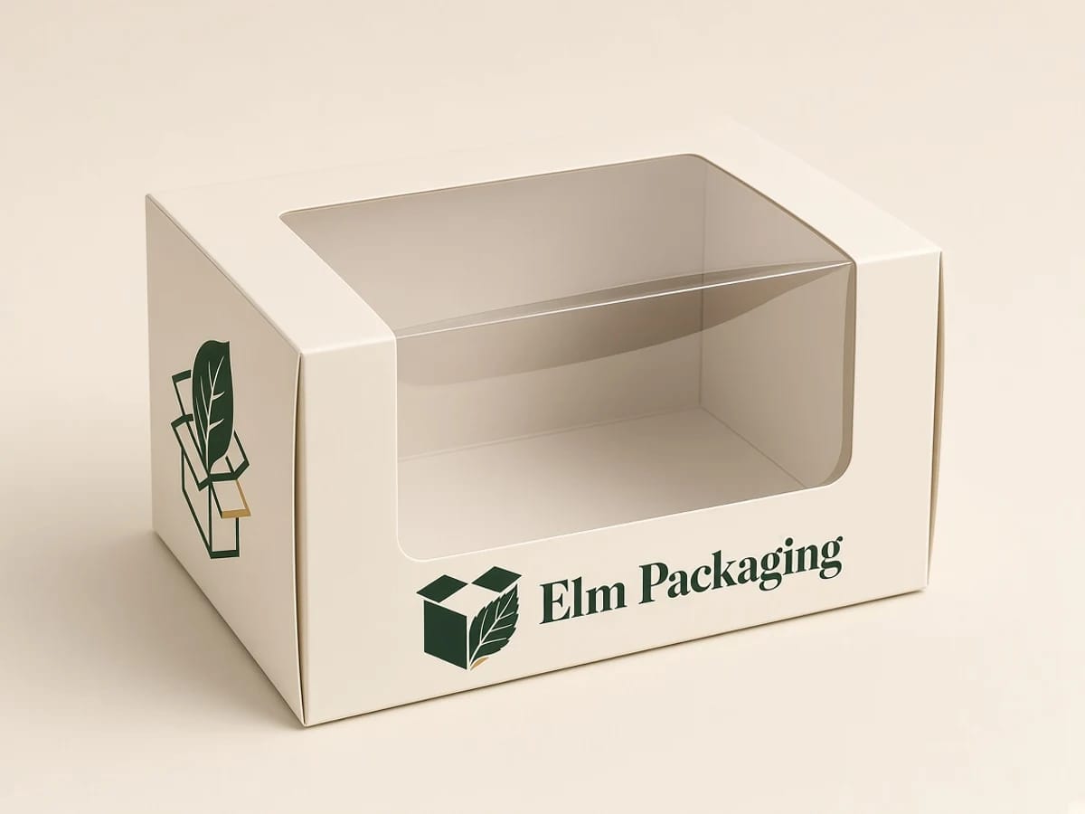 Custom custom dessert boxes with window packaging