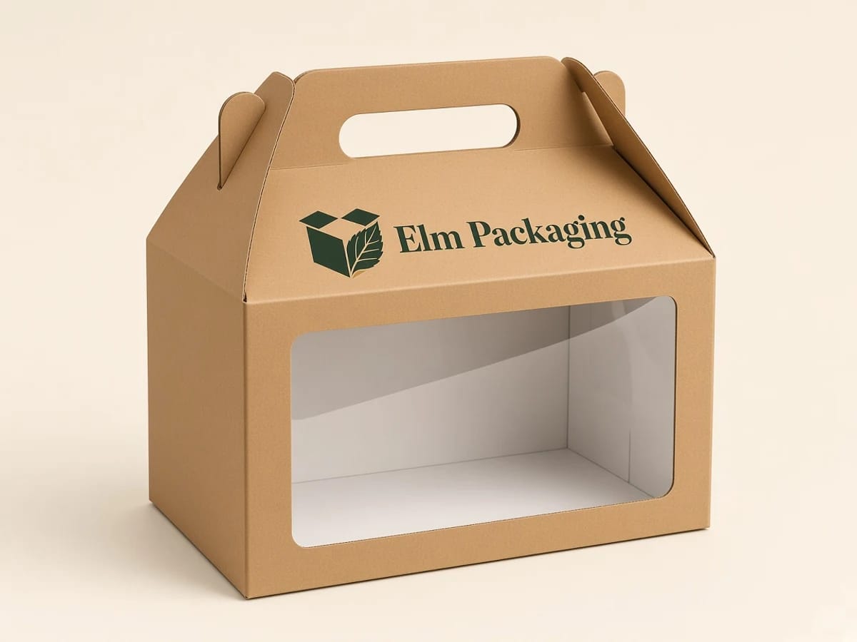 Custom custom handle window boxes packaging