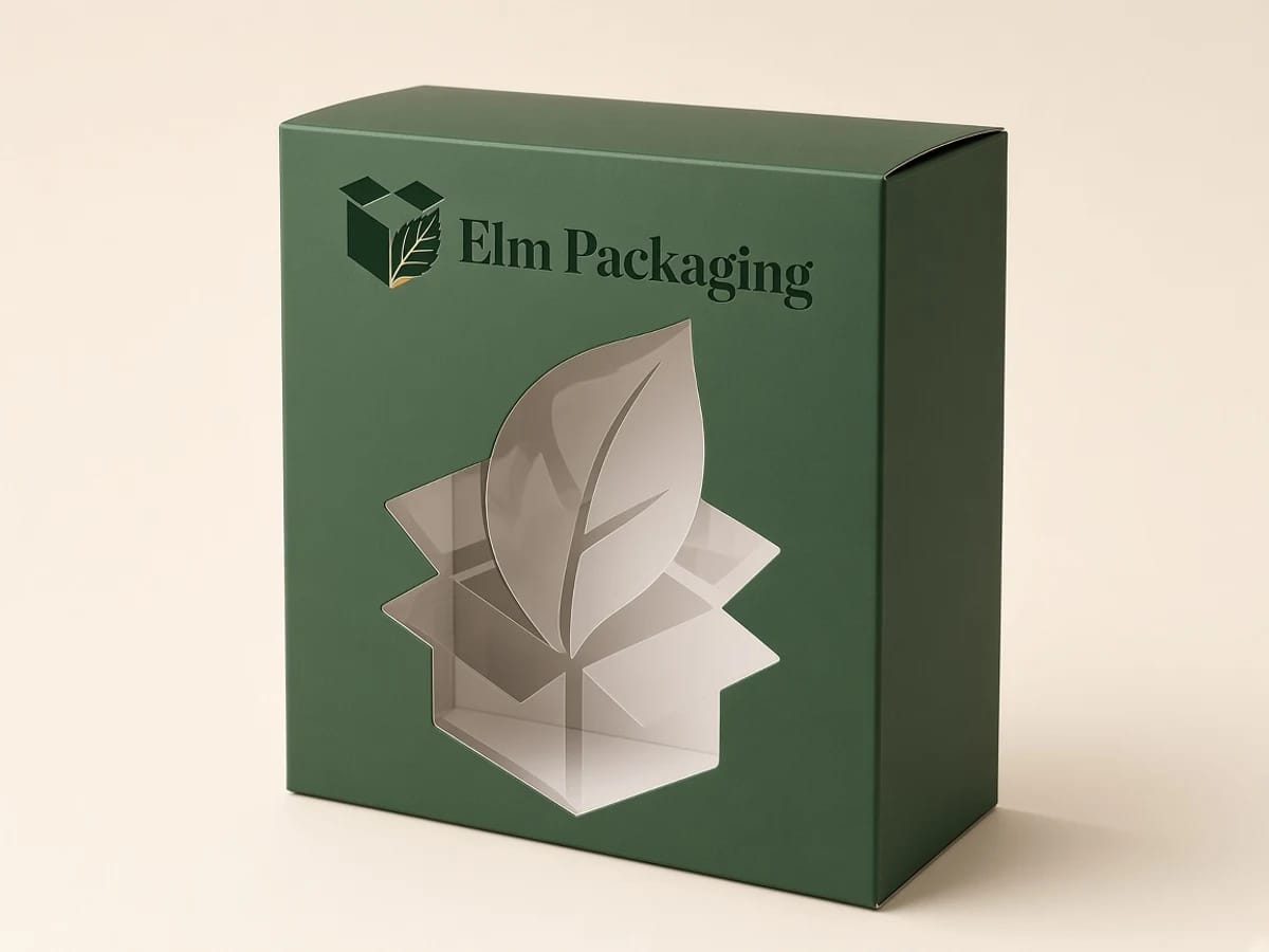 Custom custom window die cut boxes packaging