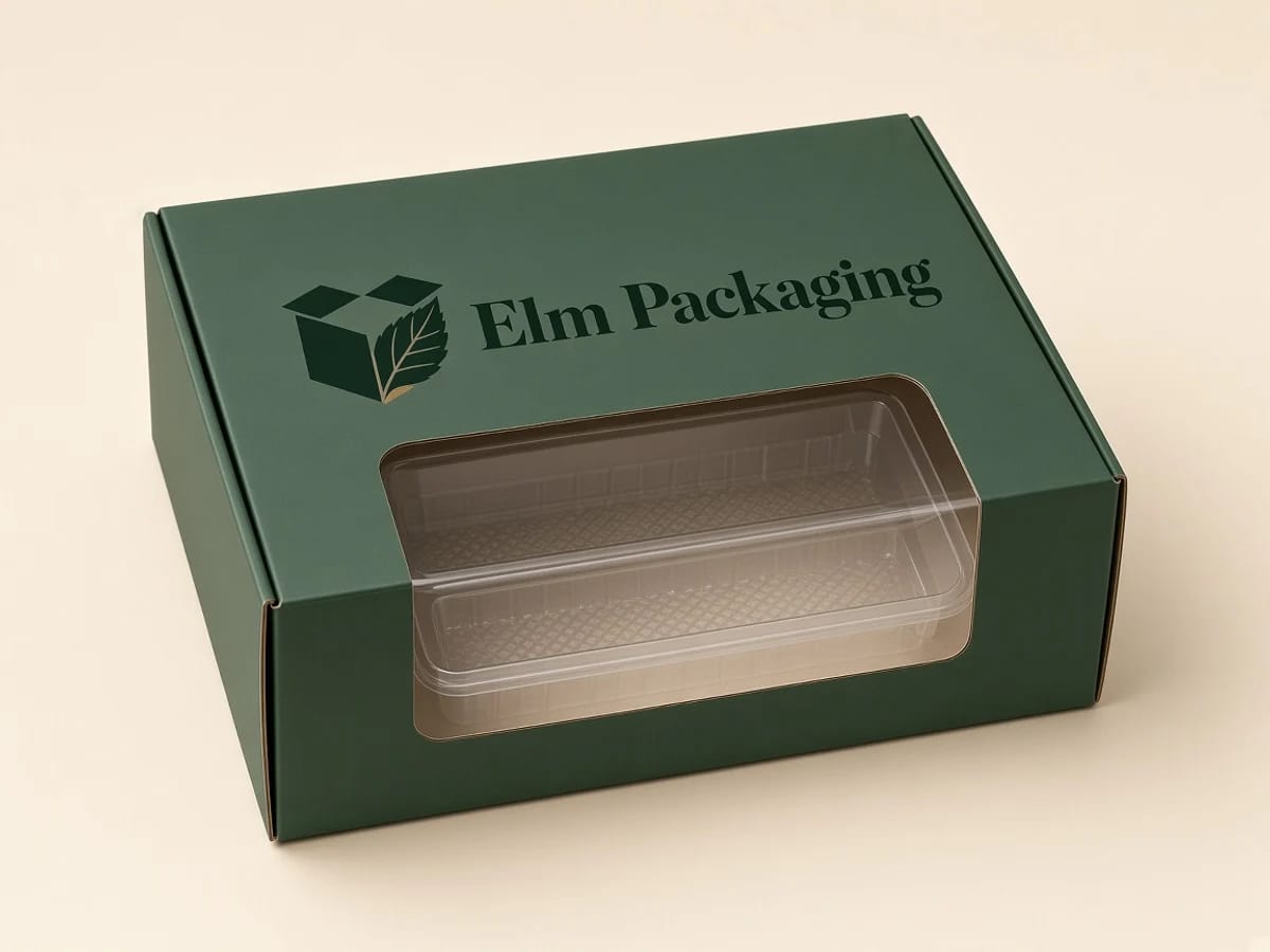 Custom custom window die cut insert boxes packaging