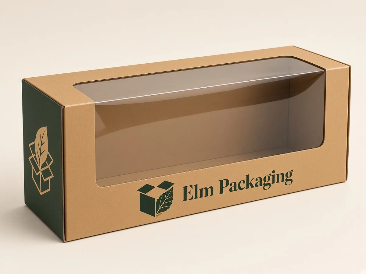Custom custom window hair extension boxes packaging