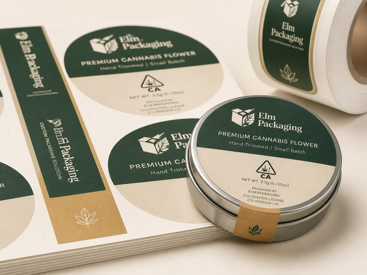Custom Cannabis Tin Labels