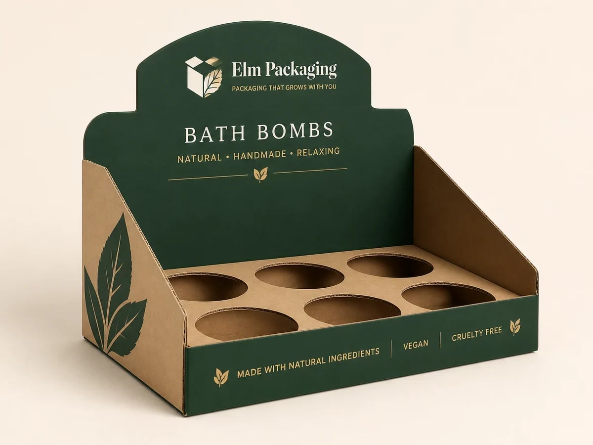 Display Boxes packaging detail — angle view for Display Boxes and PDQs for Product Launches