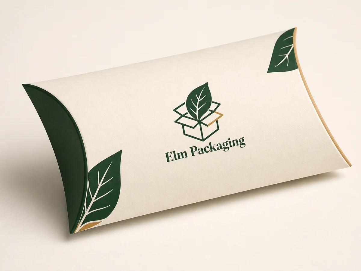 Custom Apparel Pillow Boxes with custom brand printing