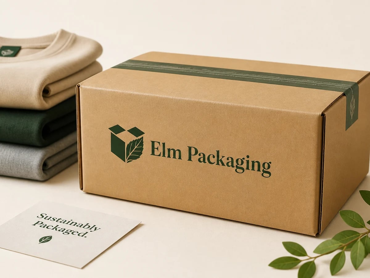 Custom Apparel Shipping Packaging with custom brand printing