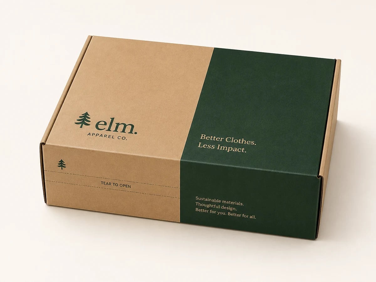 Custom Clothing Subscription Boxes with custom brand printing
