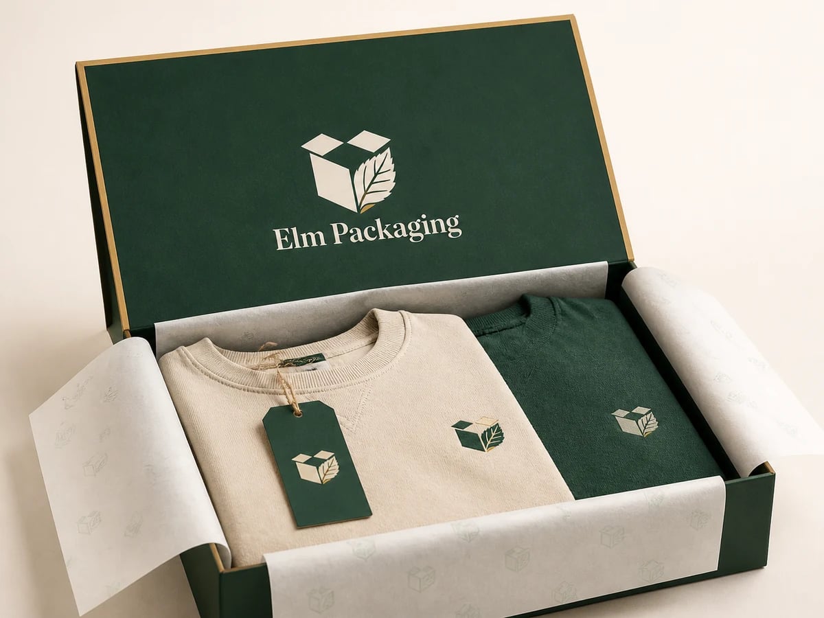 Custom Garment Packaging with custom brand printing