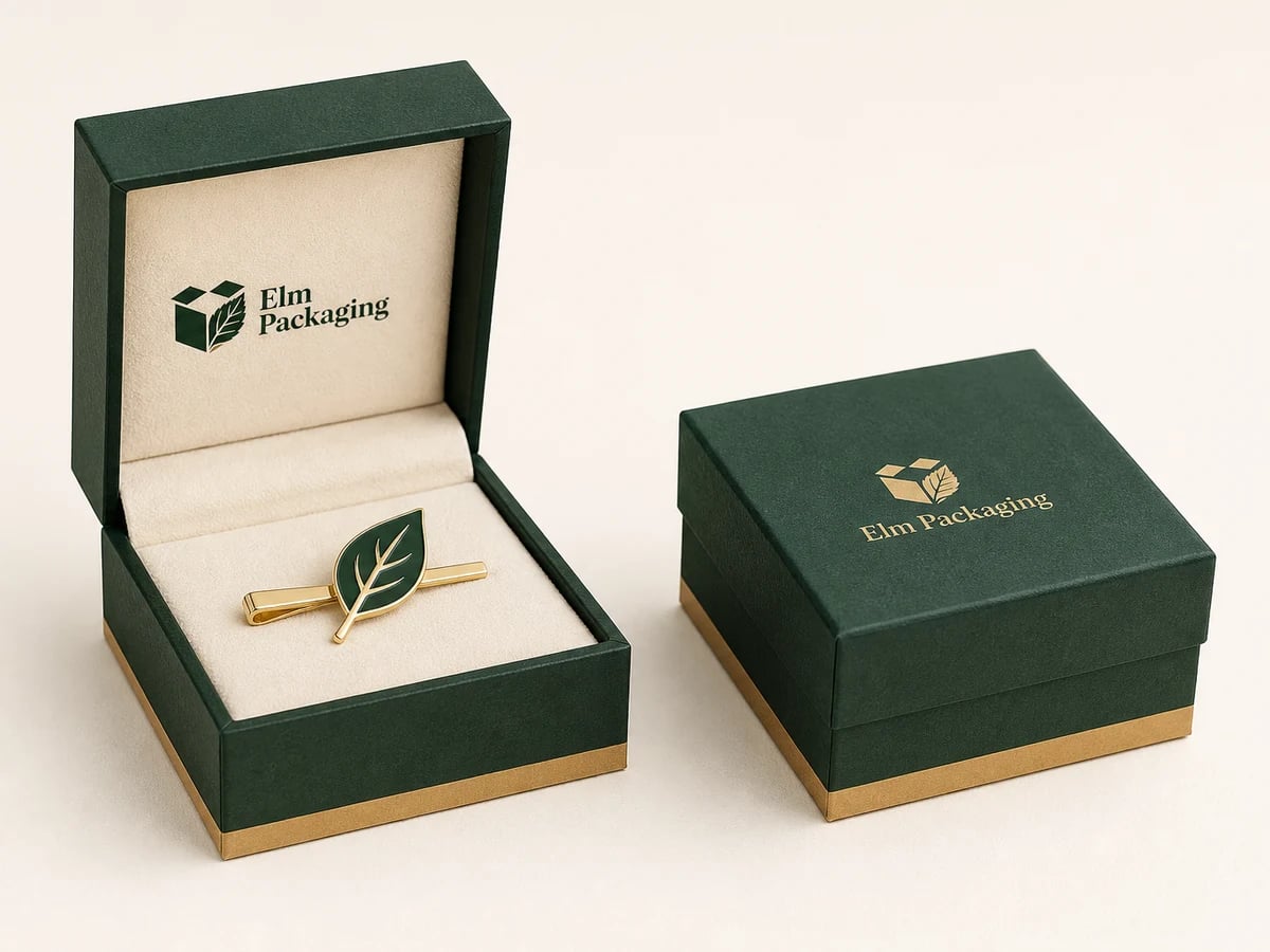 Custom Tie Pin Boxes with custom brand printing