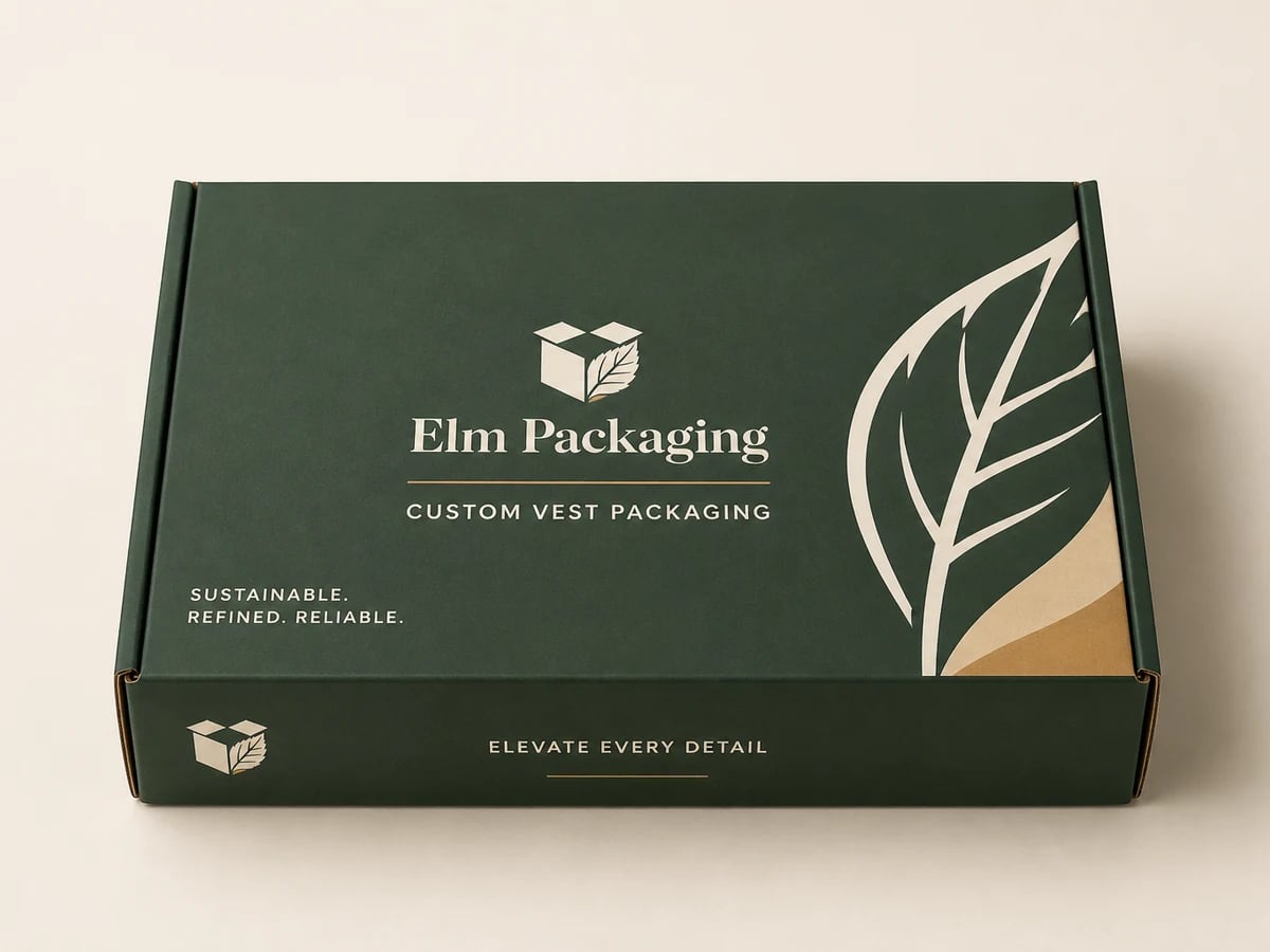 Custom Vest Packaging with custom brand printing