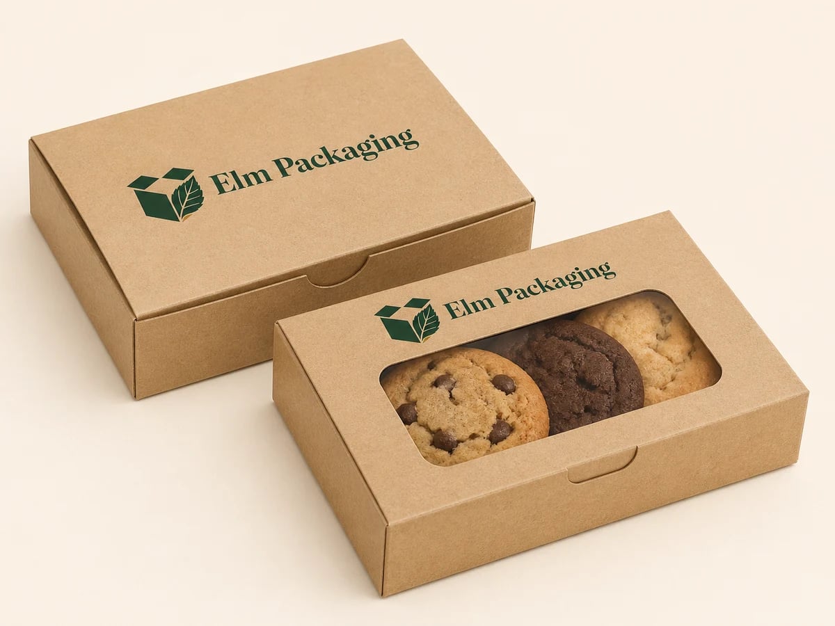 Custom Kraft Cookie Boxes with custom brand printing