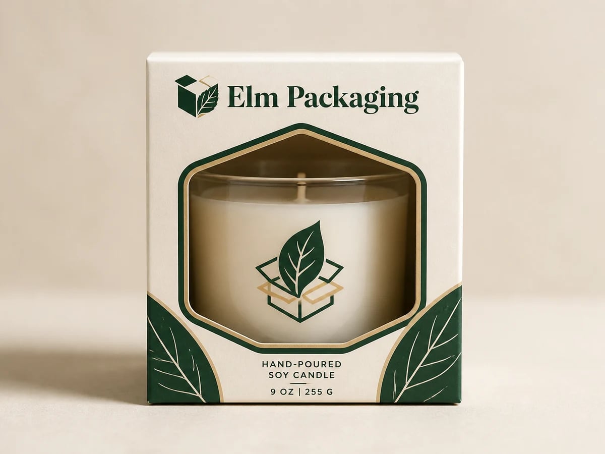 Custom Candle Boxes with Window with custom brand printing