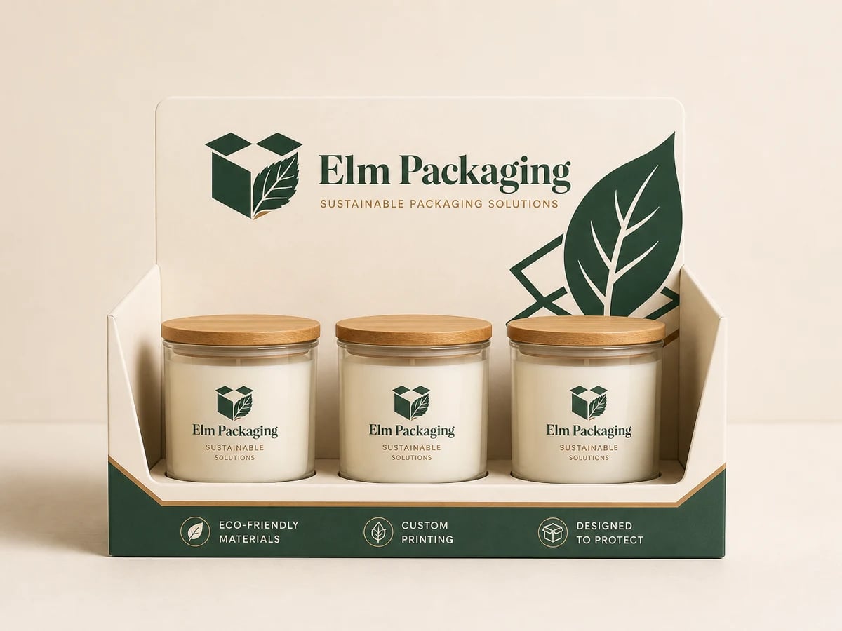 Custom Candle Display Boxes with custom brand printing