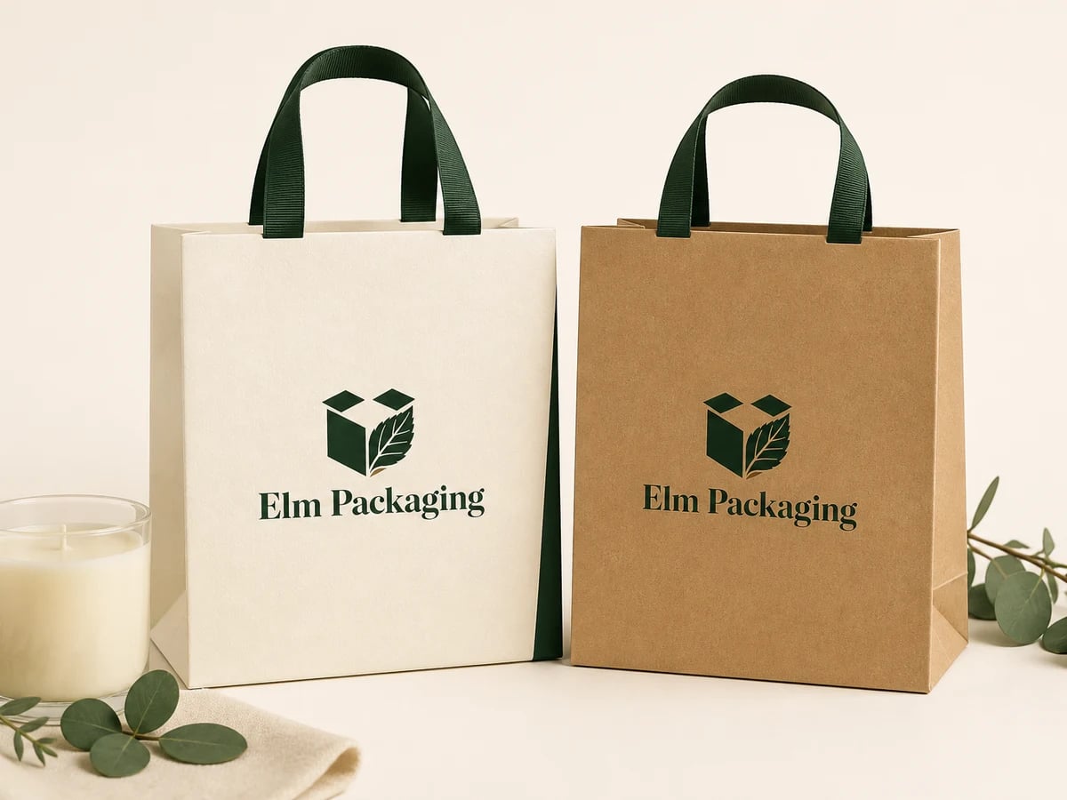 Custom Candle Packaging Bags with custom brand printing