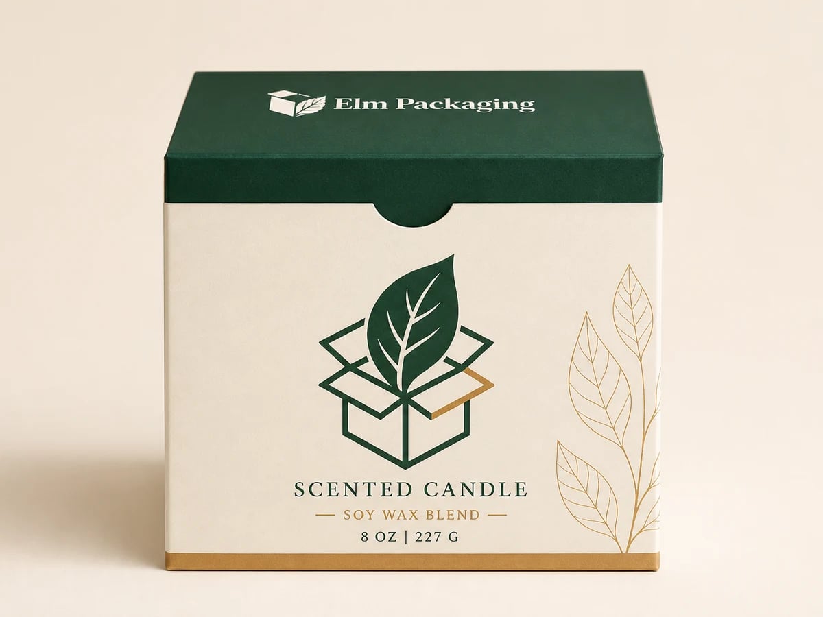 Custom Cardboard Candle Boxes with custom brand printing