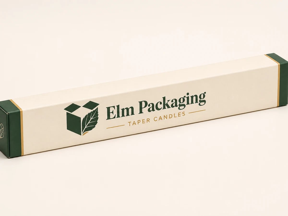 Custom Taper Candle Boxes with custom brand printing