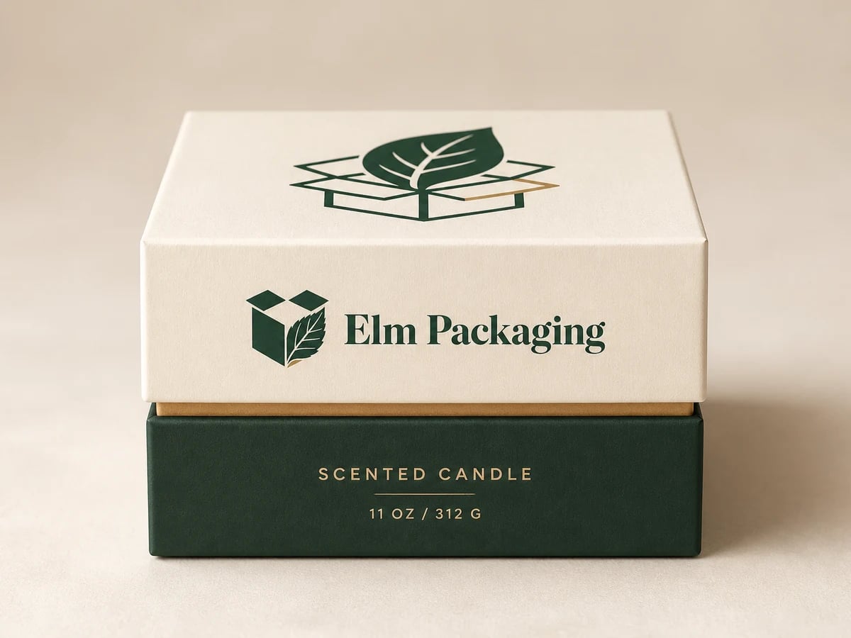 Custom Two Piece Candle Boxes with custom brand printing