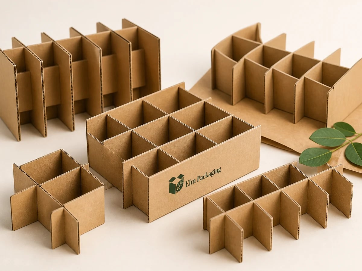 Custom Cardboard Box Dividers with custom brand printing