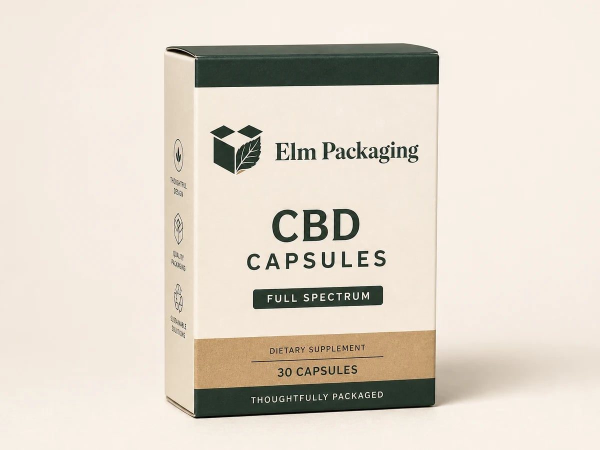 Custom CBD Capsule Boxes with custom brand printing
