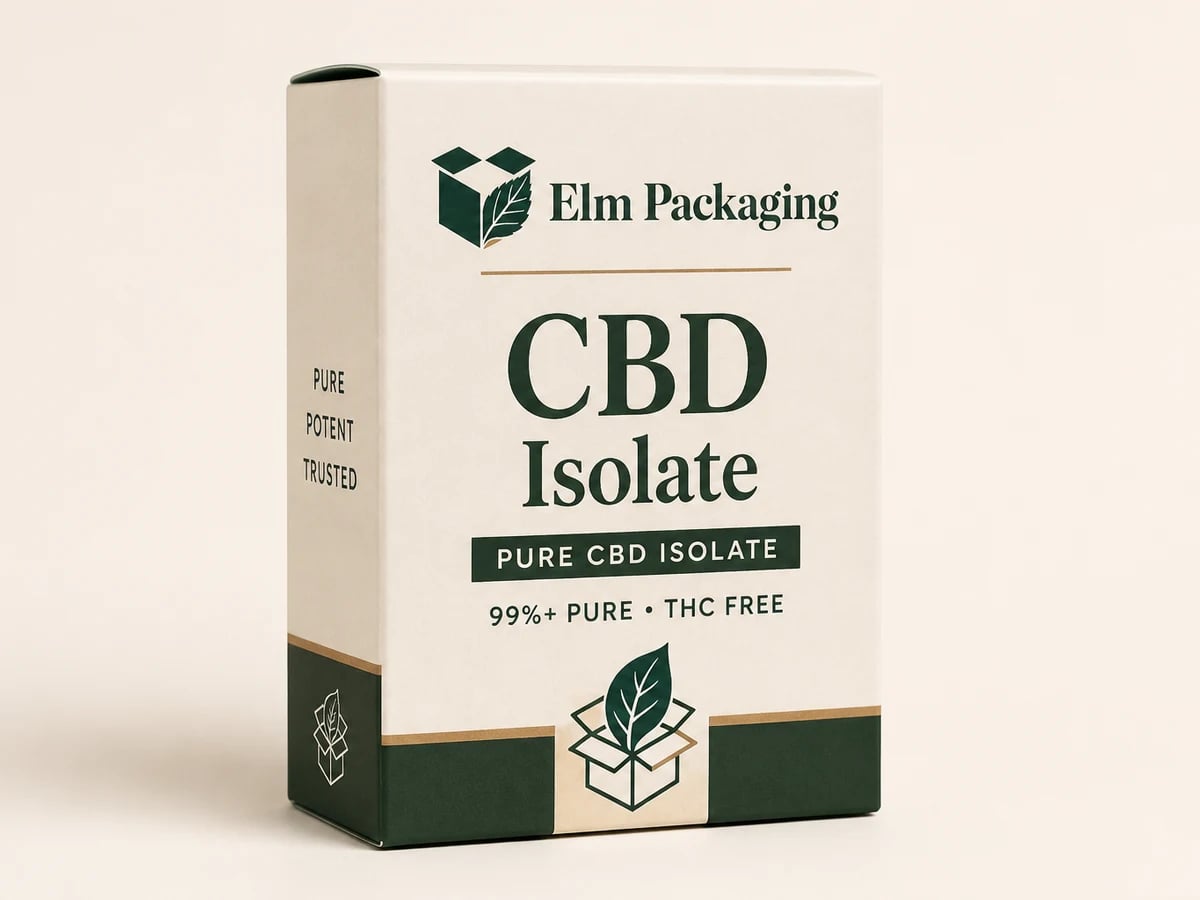 Custom CBD Isolate Boxes with custom brand printing