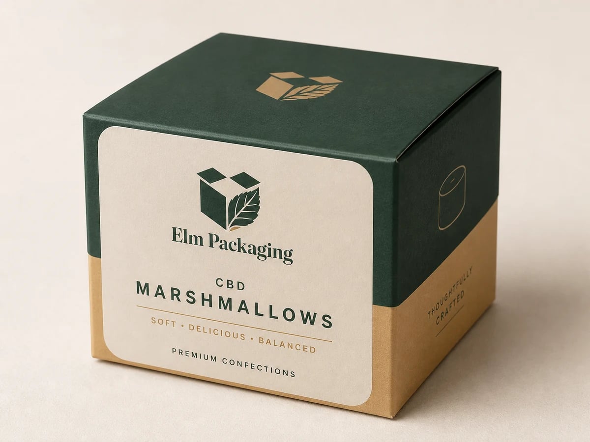 Custom CBD Marshmallow Boxes with custom brand printing