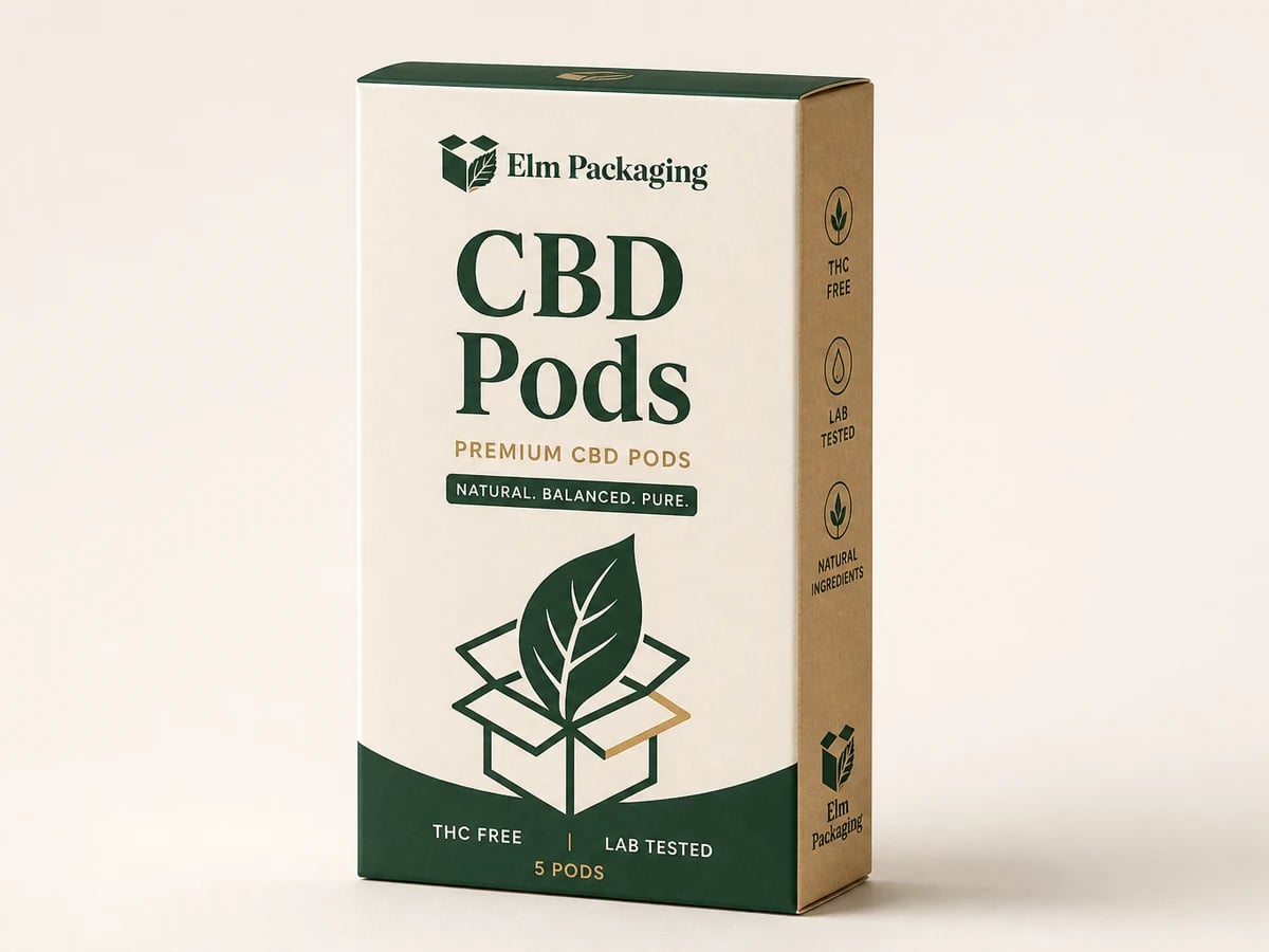 Custom CBD Pod Boxes with custom brand printing