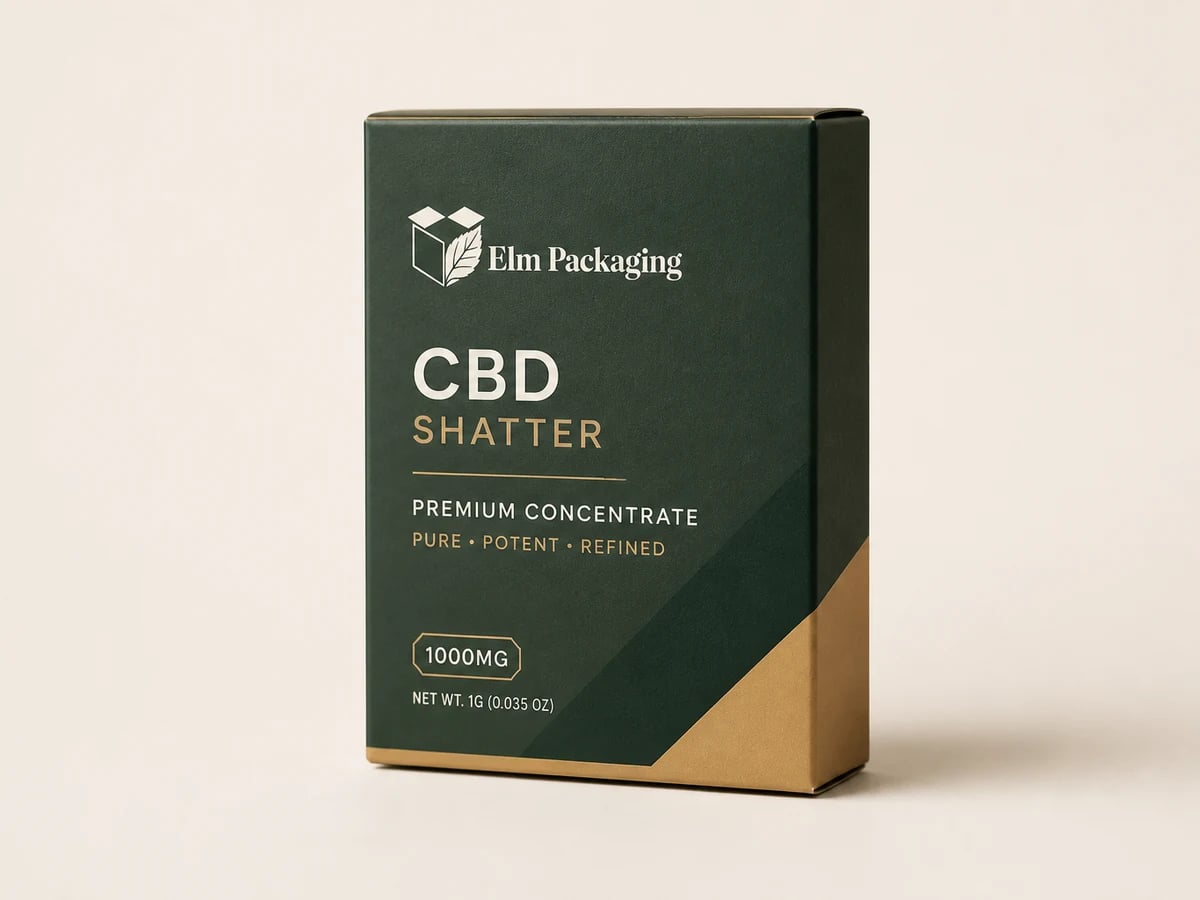 Custom CBD Shatter Boxes with custom brand printing
