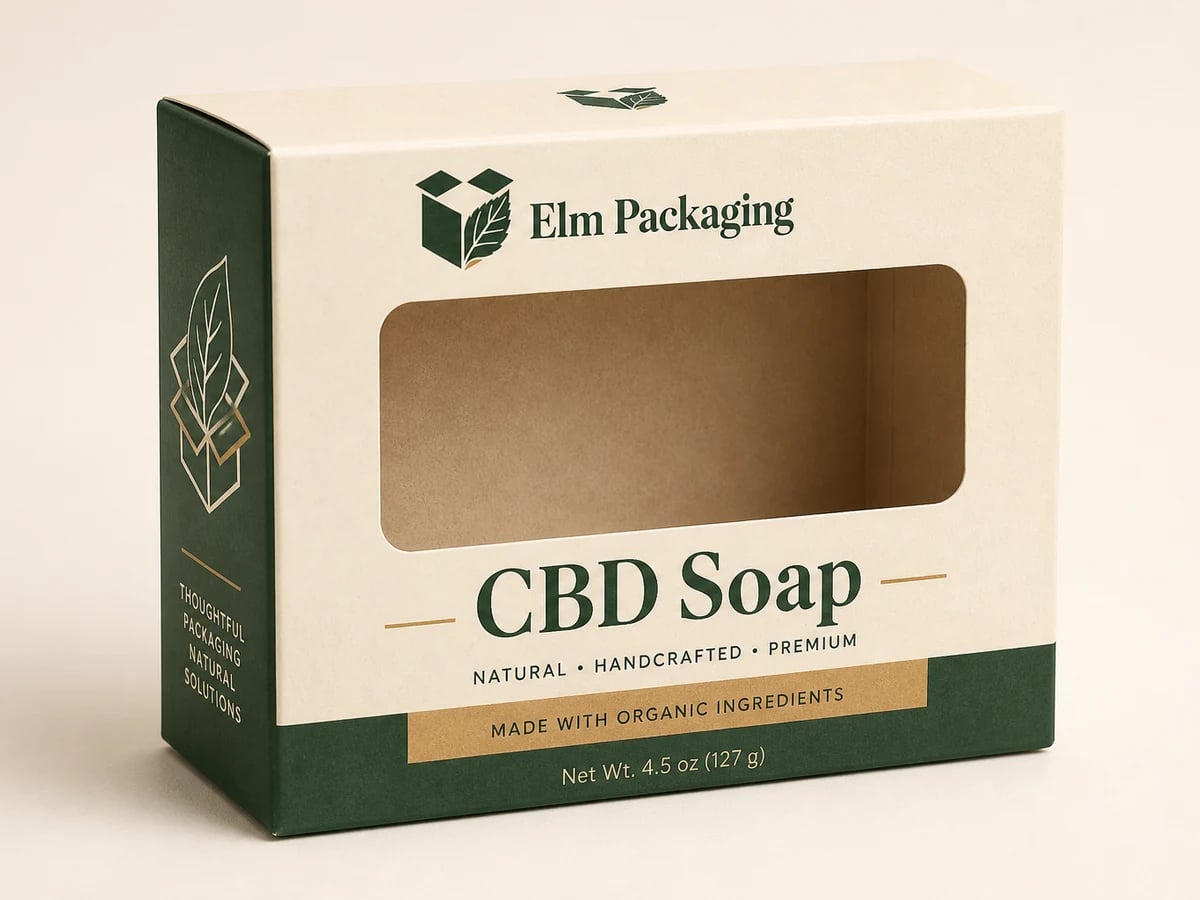 Custom CBD Soap Boxes with custom brand printing