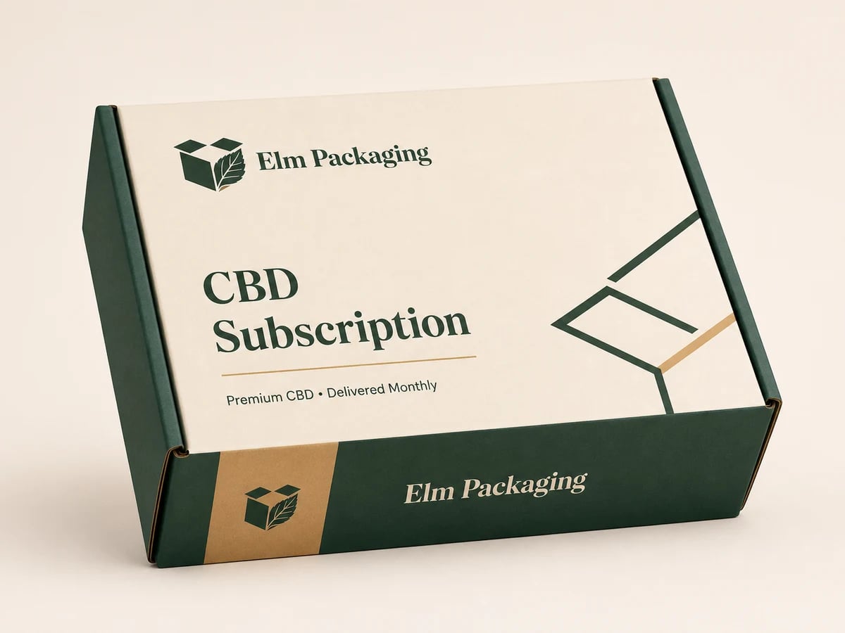 Custom CBD Subscription Boxes with custom brand printing