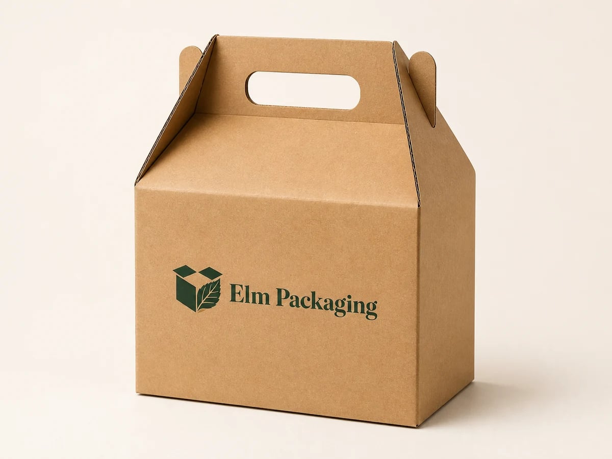 Custom Corrugated Gable Boxes with custom brand printing