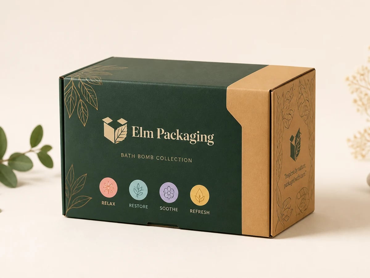 Custom Bath Bomb Boxes with custom brand printing