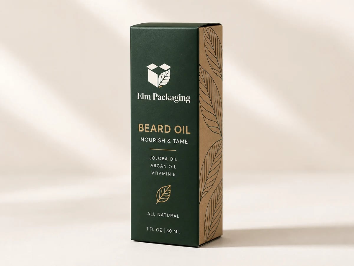 Custom Beard Oil Boxes with custom brand printing